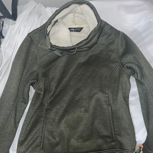 Olive North Face Hoodie Size Small